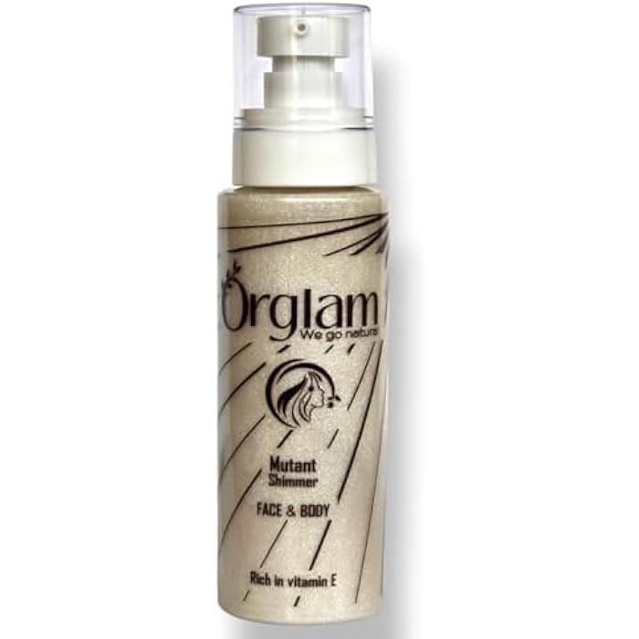 Orglam . (Mutant Shimmering Oil Highlighter (NATURAL) (vitamin E Rich) (100ml))